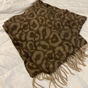 Charming Charlie Womens Mens Unisex Scarf 61" Wool